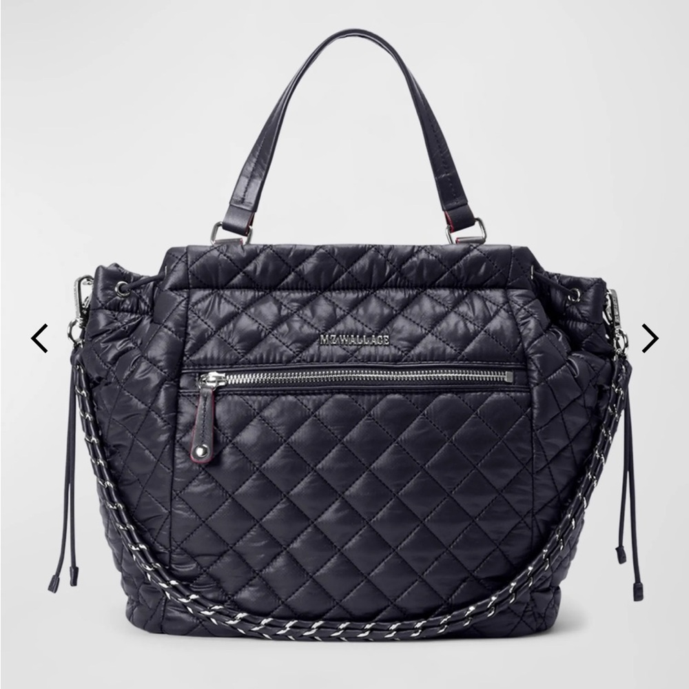 MZ Wallace Black Crosby Anna Tote NEW